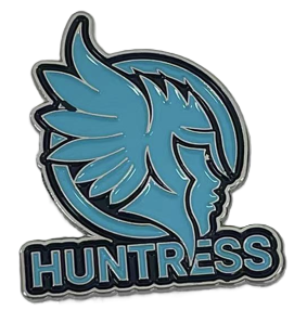 Huntress Enamel Pin with Magnetic Backing